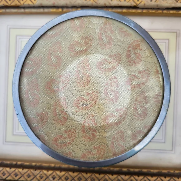 Art Deco Powder Jar Vintage Dresser Jar Trinket Dish Floral Tulip ~ Pretty! - Picture 5 of 16